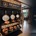 The Heritage, Excell copper cookware display at West Dean Wood Stoves. The Portsmouth-made cookware brand formalised its new retail partnership on Friday 18 September 2026.