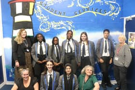 The students, staff and artists who helped bring the design to life