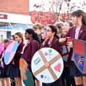 Year 7 reenact Battle of Hastings