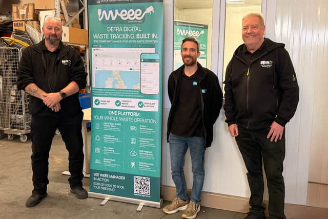 David Edwards, Chad Donoghue and Gary Dalton, the team behind WEEE Manager
