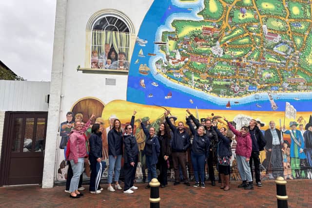 The Tall Ships Youth Trust Team visit the map.