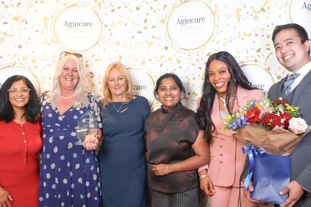 The attached picture shows Gorseway Park Nursing Home and Retirement Village Registered Manager Janice West (pictured second left) and team members with the Agincare Heroes Team of the Year Award.