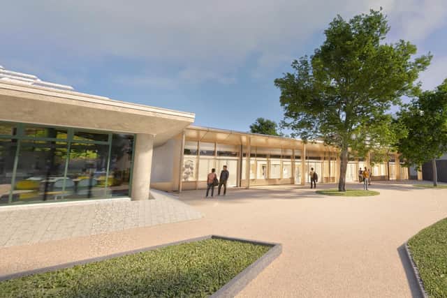 The Student Hub will link the University Library and Student Centre building.