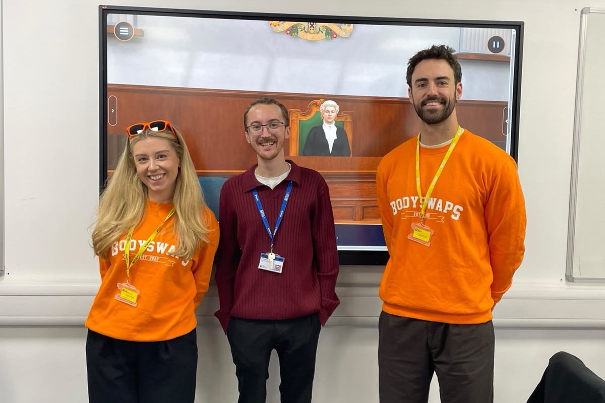 Bodyswaps grant helps City of Portsmouth College students gain confidence through immersive learning