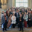 Havant Constituency residents pictured with Alan Mak MP in Westminster Hall.
