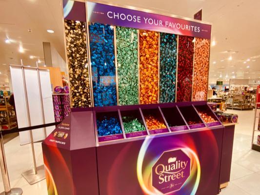 Quality Street: The green triangle. Heroes: Twirl. Celebrations: Maltesers Teasers. Roses: Golden Barrel