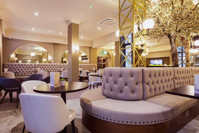 The lounge is a great place to unwind and enjoy a drink.