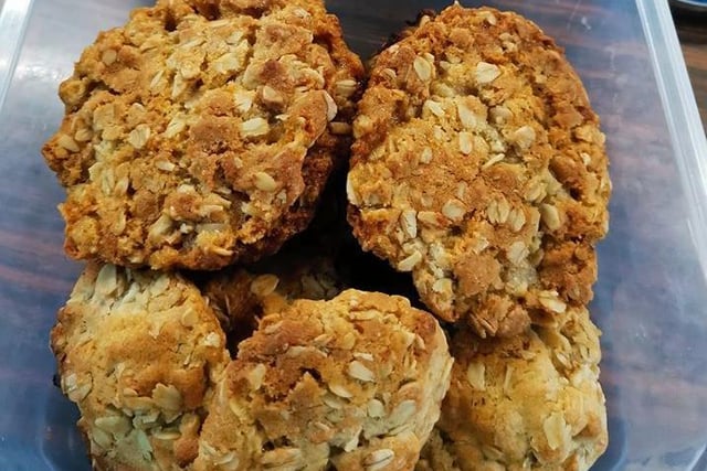 Gillian Durkin said: "Husbands biscuits this morning .. He is taking them to the neighbours and work tommorow."
