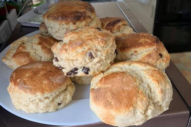 Dianne Scott sent us a picture of her homemade scones.