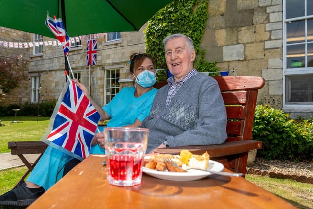 Residents and staff at the Abbey Residential Home, Old Malton, Malton, North Yorkshire, were celebrating this special day with a 'garden party' and 'afternoon tea' to pay tribute.