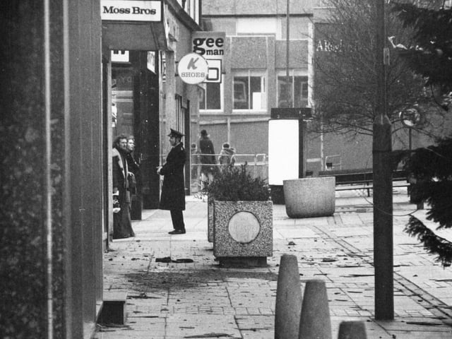 Gales caused the closure of the pedestrian precinct on Commercial Street.
