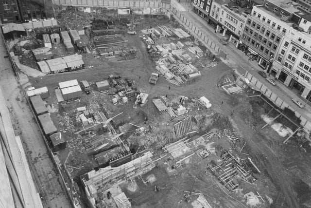 The Bond Street Shopping Centre was under construction.