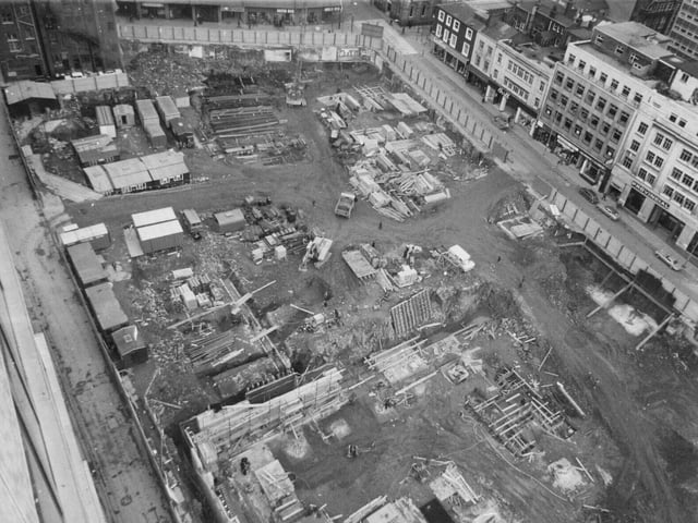 The Bond Street Shopping Centre was under construction.