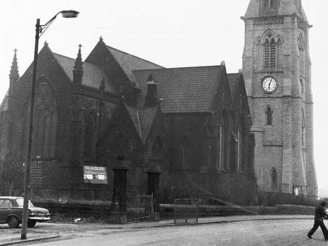 Blackened by more than a century's grime, Hunslet Parish Church was set to be demolished. The clock tower was to remain to become part of a new parish church.