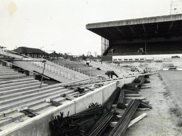 The end of an era as the Scratching Shed was pulled down at Elland Road.
