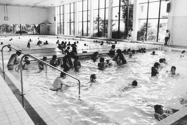 Many youngsters learned to swim in the learner pool.