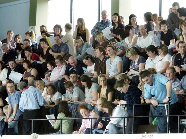 Kingfishers Swimming Club gala event crowd in 2007.