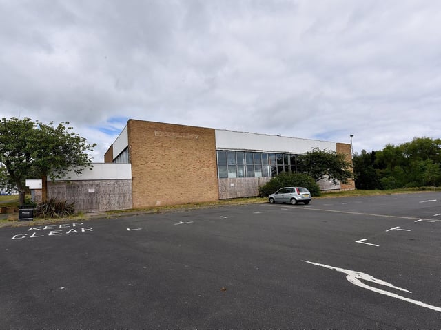 The derelict pool, pictured in June 2020.