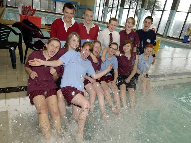 Scarborough Primary Schools swimming competition in 2008. Graham School Yr 10 Leadership students , who helped run the event (not left to right), Alex Lee, Emma Copley, Samantha Vairy, Sophie Scotter, Danielle Herrington, Melissa Scott, Melissa Coyne, Lauren Wilson, Tom Mackenzie, Jonathan Mowatt, Chris Murgatroyd, and Emma Boardman.