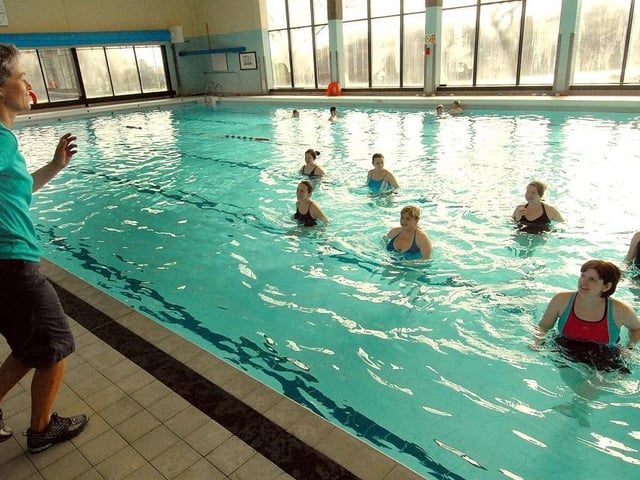 Antenatal classes at the Indoor pool in 2010.