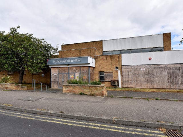 The derelict pool, pictured in June 2020.