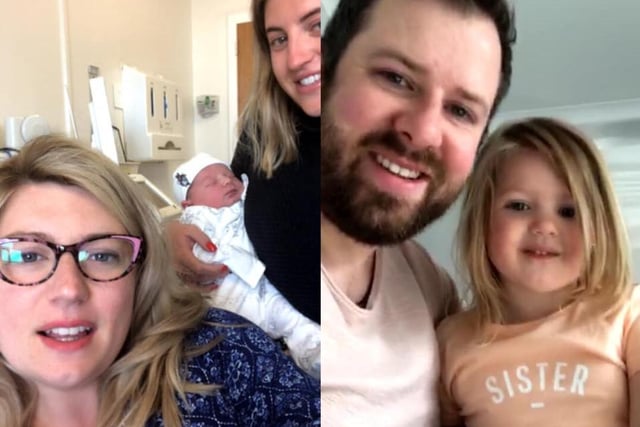 Laura James said: "The first time my husband met his son, and my daughter met her brother. We were on FaceTime from the hospital whilst they were at home on 23/04/2020 as visitors werent allowed."