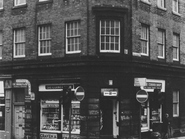 Do you remember these shops on the corner of Cookridge Street and Great George Street?