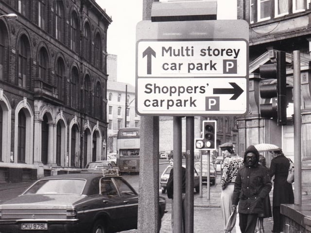 Hidden behind this traffic sign on Cookridge Street with the junction of Great George Sttreet were traffic lights that drivers could not see.