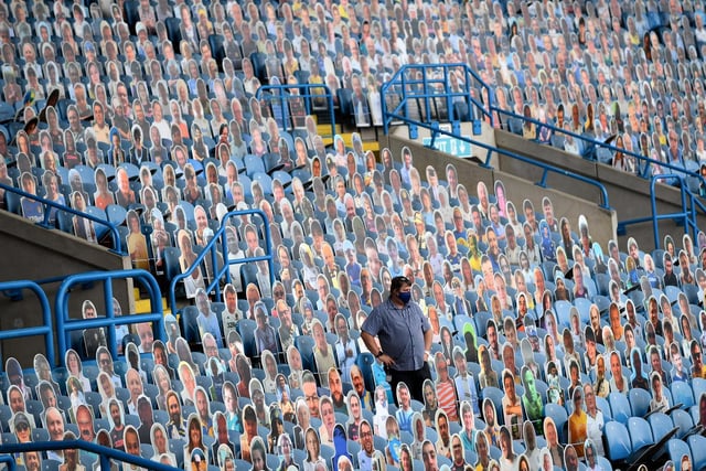 No fans in attendance, but crowdies were in place at Elland Road to take in the action - 15,000 to be precise.