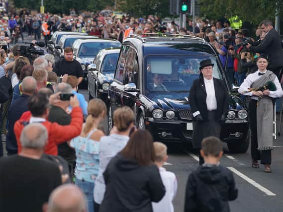 Jack Charlton's funeral. Photos: PA