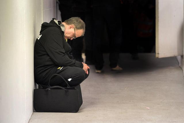 Following a defeat at Loftus Road which hit United's promotion hopes hard last season, Bielsa was snapped by our photographer Bruce Rollinson in the tunnel.