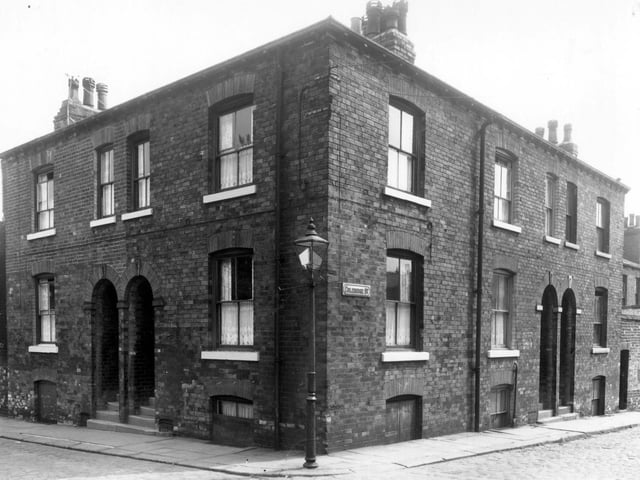 To the left is Arthur Street at the corner with Coleridge Street in June 1960.