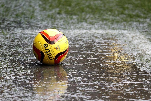 Blackpool’s scheduled game against Oldham Athletic was called off due to a waterlogged pitch.
