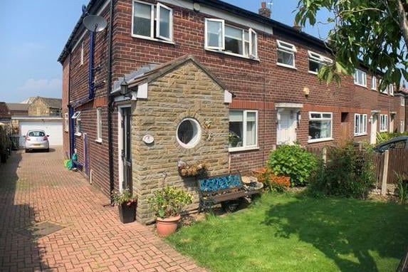 This three bedroom home in Wellington Grove is full of natural light and has a double storey extension. It has a front and back garden, which has a lovely feature pond. It is on the market for £220,000 with William H Brown.