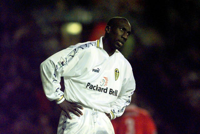 Jimmy Floyd-Hasselbaink is left frustrated after watching his shot hit the crossbar.