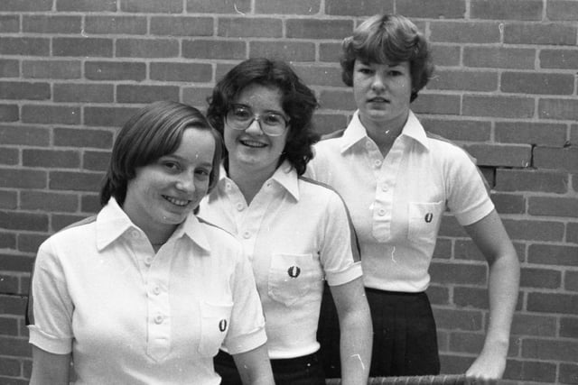 Queen Mary School in Lytham, have good reason for festivities. They have three girls in the North of England Under 19 hockey team. They are Jane Cowburn, 14, who is listed as a reservist, Louise Butler and Suan Haigh, both 16