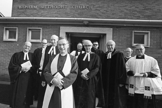 Clergy gathered for the opening of Bispham Methodist Church's day centre