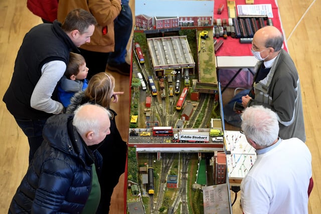 Lots of interest in the exhibits that were on show