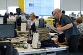 Inside a busy newsroom