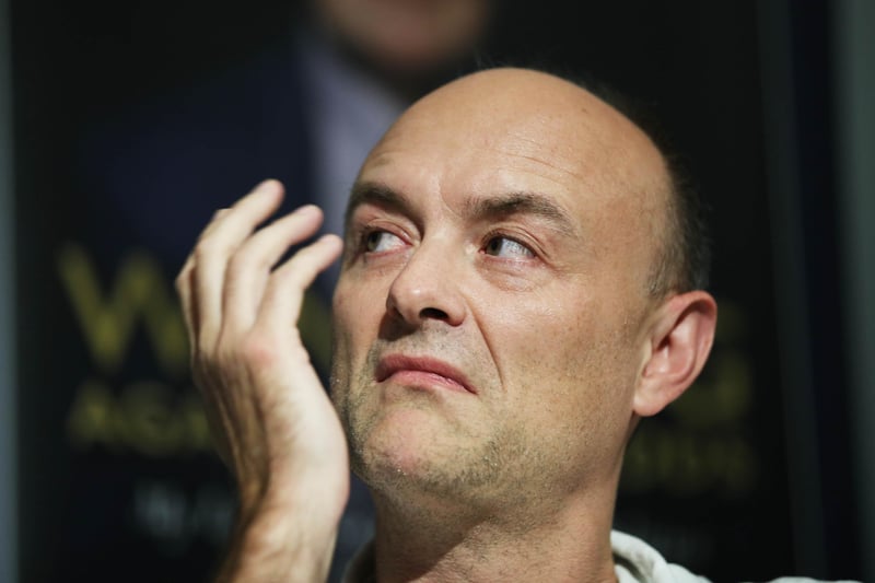 File photo dated 26/9/2019 of the Prime Minister's former aide Dominic Cummings, who left Downing Street in November, who has published a screenshot purporting to show an exchange between himself and the Prime Minister. The image showed Mr Cummings criticising Health Secretary Matt Hancock over testing, to which a contact purporting to be the Prime Minister replied: "Totally f****** hopeless."