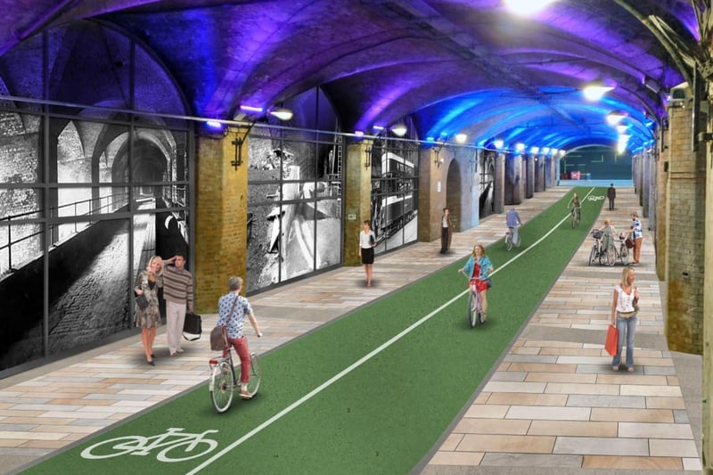 The dark arches would also be pedestrianised and a cycle lane added.