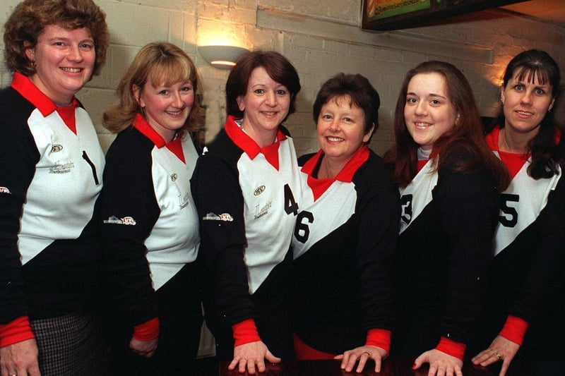 Members of Wakefield Vikings ladies volleyball team in January 1997. Pictured, from left, are Alison Schofield, Karen Tooley, Sue Walker, Susan Patterson, Emma Walker and Karen Costello.