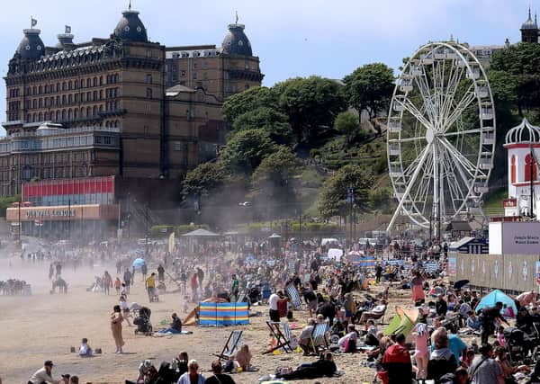 Visitors at Scarborough as tourism 'spread betting' hurts the hospitality sector.