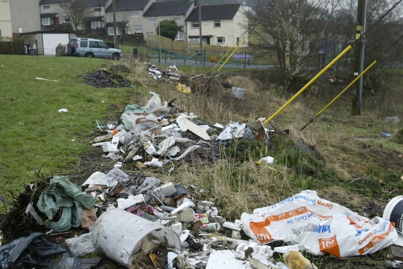 122 reports of fly tipping