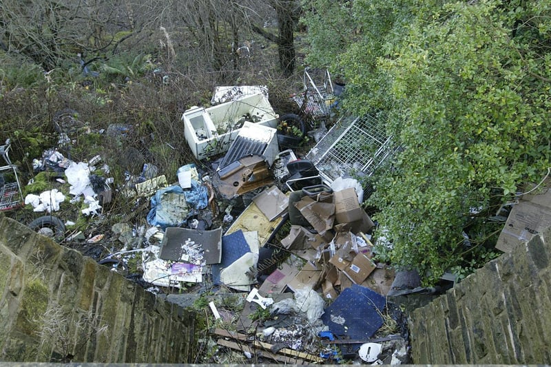 135 reported incidents of fly tipping