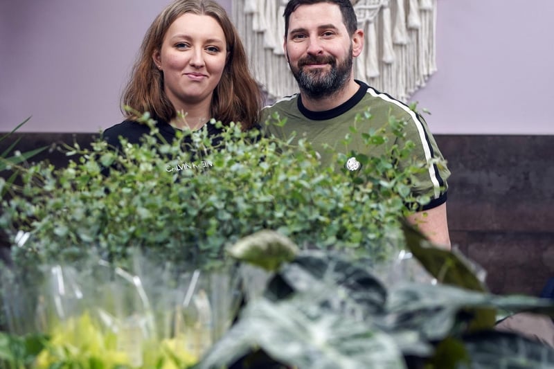 Amy Robinson and Tom Hunt have plenty of greenery in stock to brighten up your home.