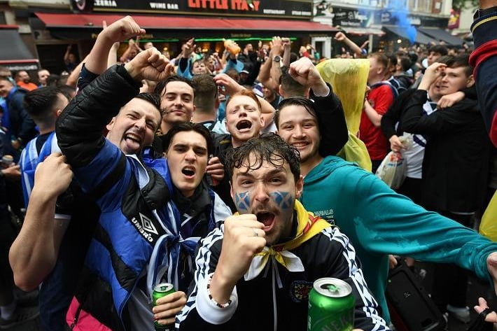 Scotland fan Rab Foulis said supporters were “bringing a party atmosphere” to the city and “helping London’s economy”.