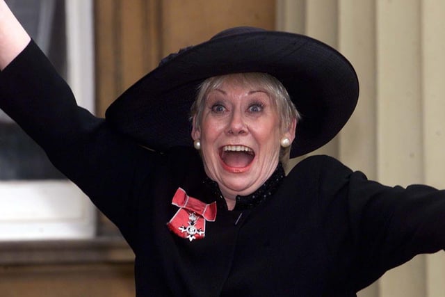 Leeds's own Coronation Street star Liz Dawn was at Buckingham Palace to receive an MBE from The Queen.