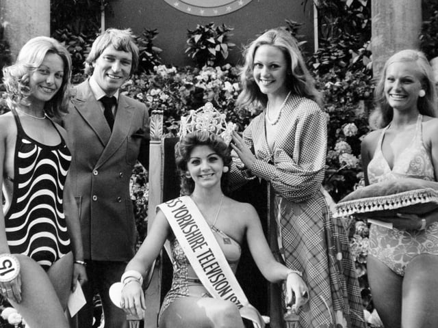Pam Wood was chosen as the first Miss Yorkshire Television in August 1974. She won £250 and a place in the Miss Great Britain contest to be televised from Morecambe.