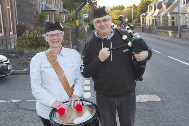 Gary and Debbie Smith from Selkirk Pipe Band.